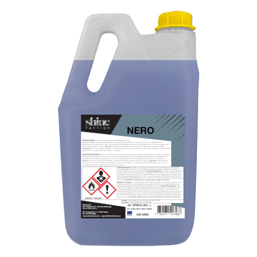 SHINE FACTION NERO REIFEN- UND KUNSTSTOFFPFLEGE (5.0 lt.)